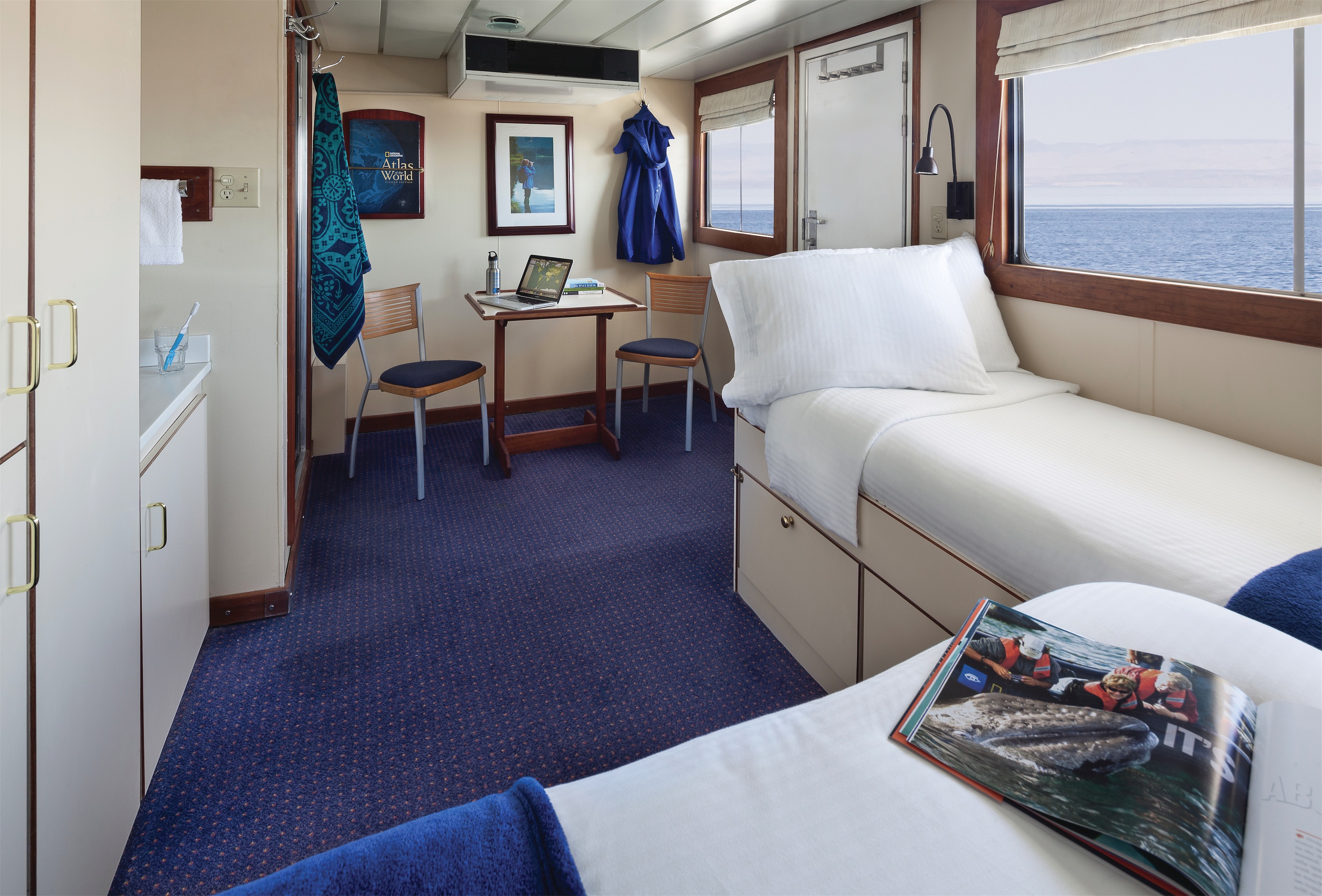 Lindblad Expeditions National Geographic Sea Bird & National Geographic Sea Lion Accommodation Category 3 Twins 1.jpg